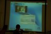 Next up were the two Pegasos users, Andrea Maniero and Mauro Nardotto, who showed Morphos and Ambient in all their glory, along with some nice applications. Here we see mplayer in action.