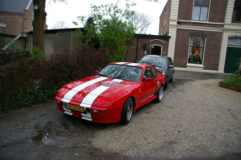 Yet another beautiful Amigaized car, this one a Porsche 944, was parked outside the centre.