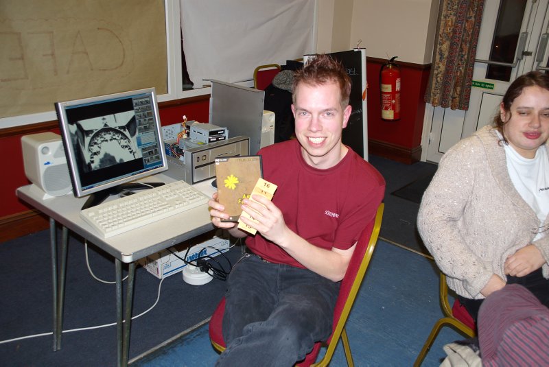 Sam ended up being the lucky winner of the copy of Amiga Forever that I had been given by Cloanto for donating to such an event.