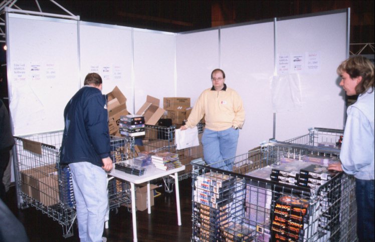 51: Verkosoft's stand was almost like a garage sale.