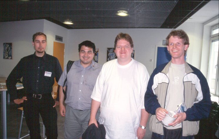 29: A final parade shot with Kjell, Justin, Pede and Thomas. All filled with happy memories of a great day devoted to the future of our chosen one.