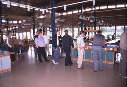 10: The cafeteria in the next hall, where you could get refreshments between the various sessions. This was actually the same room that was used for the AmiGBG show in March 2002.