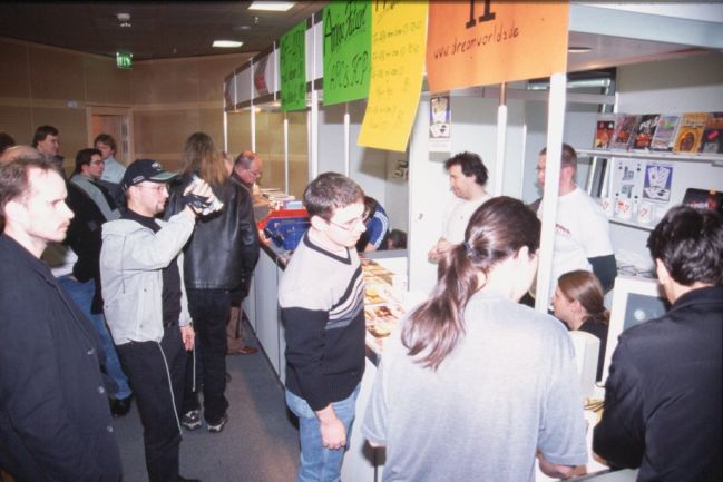 13: At one end of the hall, APC&TCP had their booth.