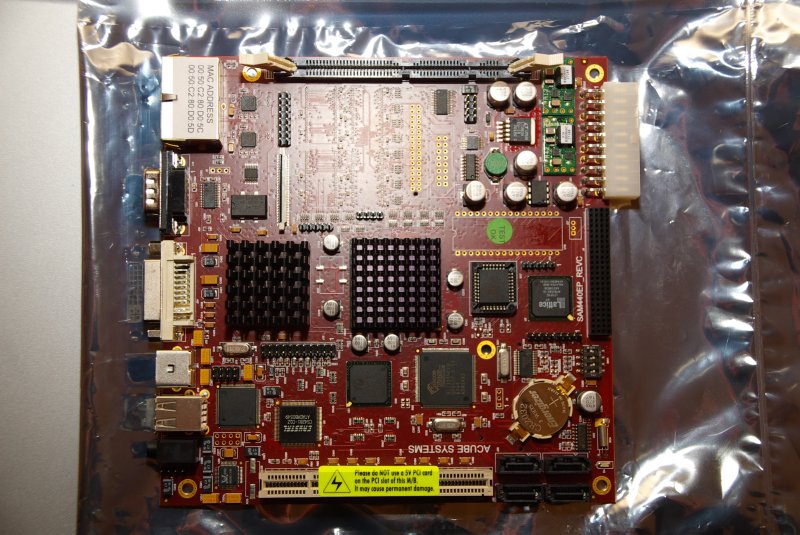 My new Sam motherboard; I just had to open the bag and have a look after getting back to the hotel that afternoon.