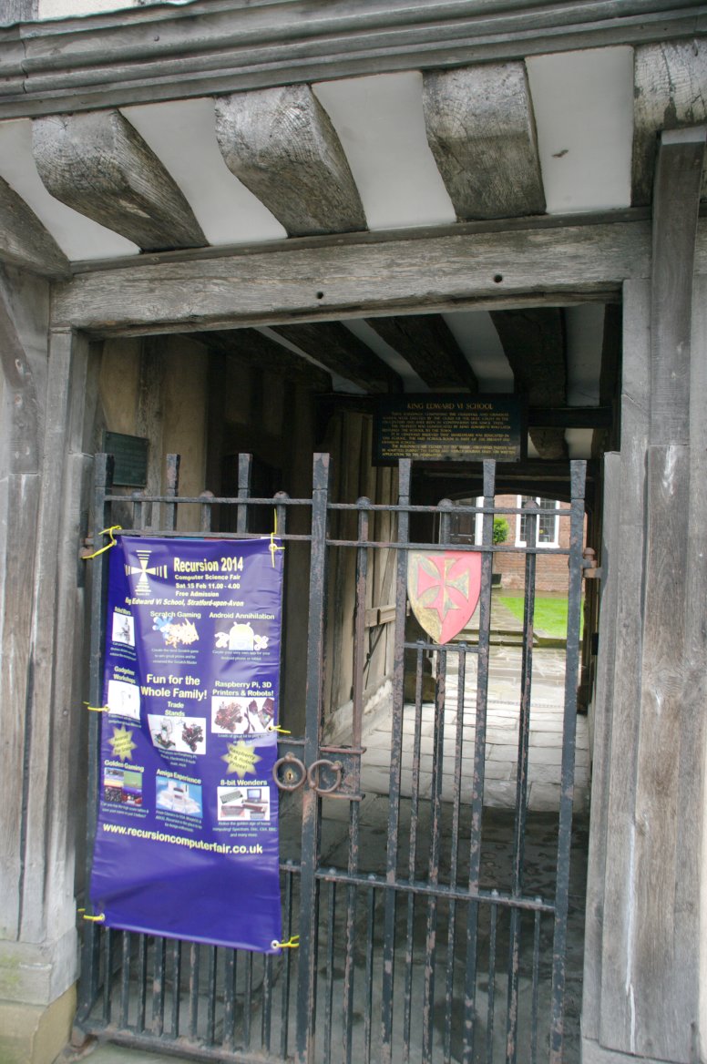 Had Shakespeare reincarnated as a present day schoolkid, this is where he would have entered. We mere mortals, however, had to go around to the main entrance.