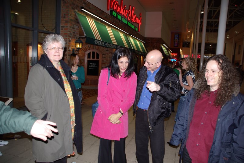 Jette, Mick's wife Sharon, Mick, David.