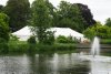 Beyond the pond, this white marquee was the main attraction for me, at least for this visit.